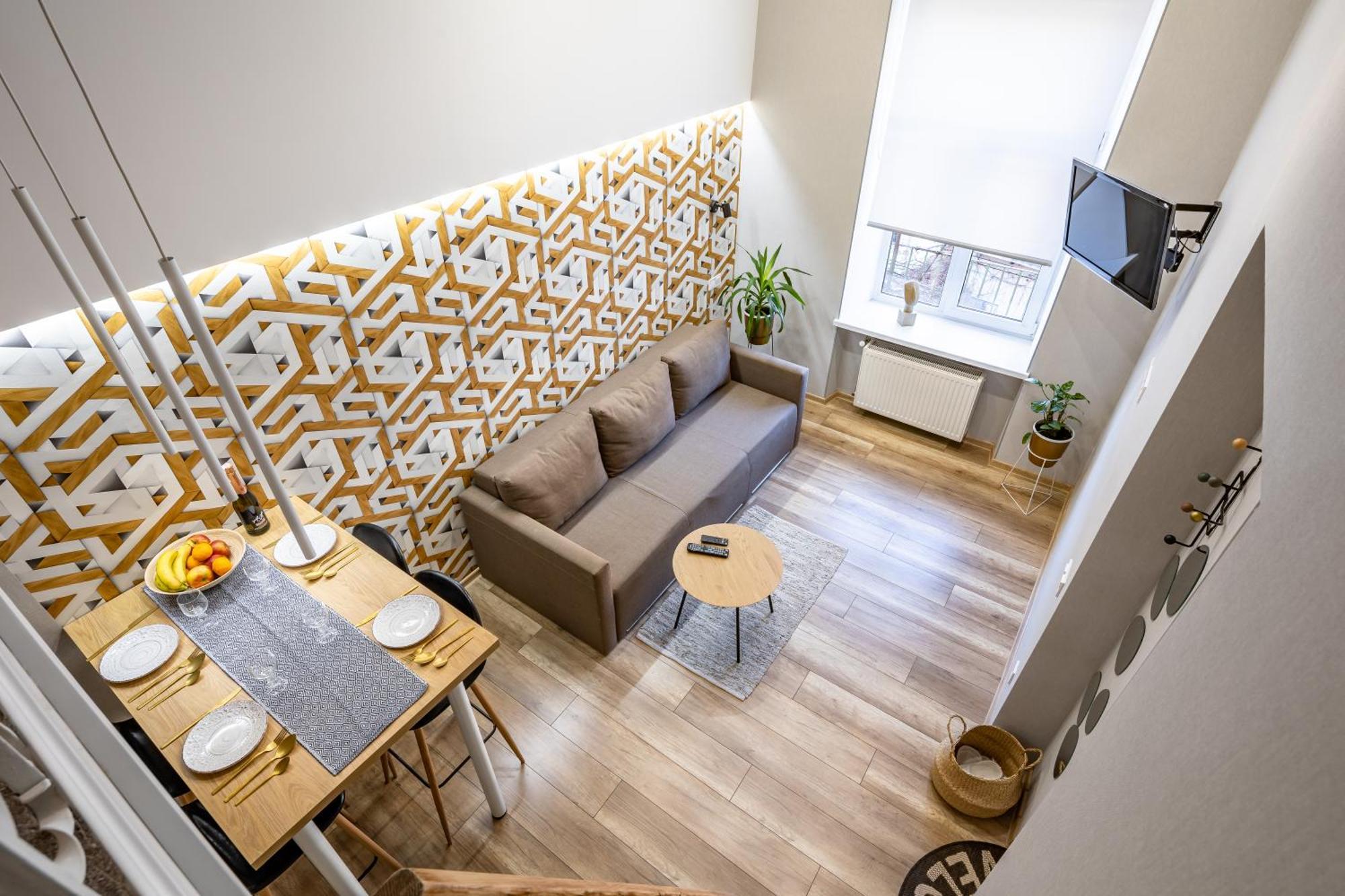 Bv Apartments Black And White Lviv Exterior foto